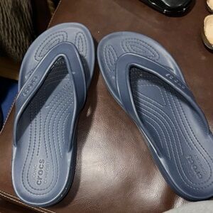 Crocs Blue Flip Flops